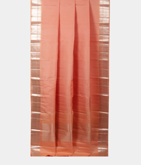 Peach Handwoven Kanjivaram Silk Saree T2182162