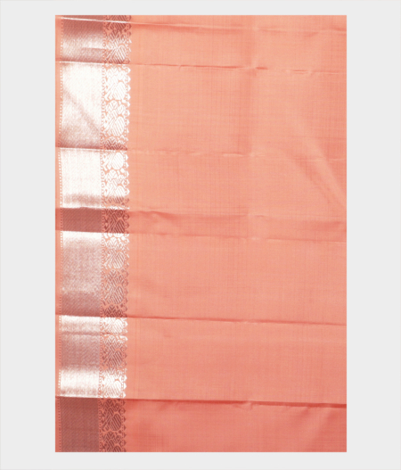 Peach Handwoven Kanjivaram Silk Saree T2182163