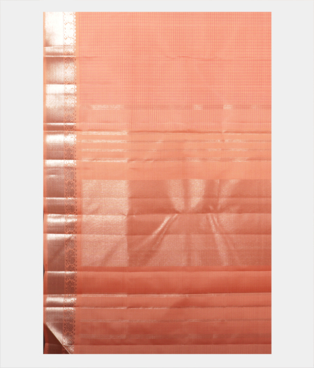 Peach Handwoven Kanjivaram Silk Saree T2182164