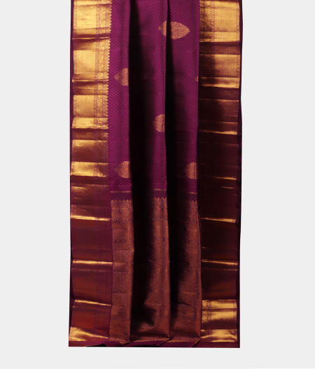 Purple Handwoven Kanjivaram Silk Saree T2181282
