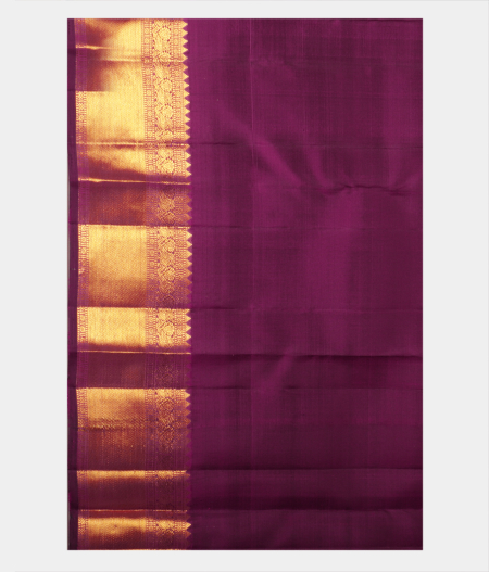 Purple Handwoven Kanjivaram Silk Saree T2181283