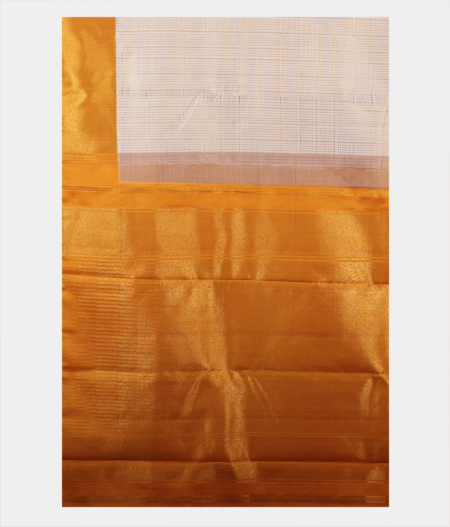 White Handwoven Kanjivaram Silk Saree T1900774