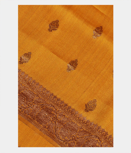 Yellow Tussar Saree T215904-image