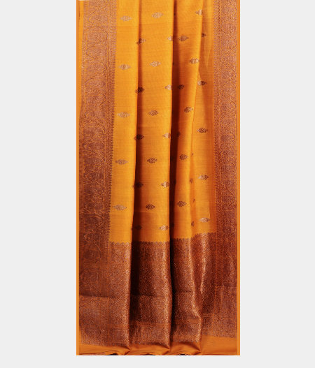 Yellow Tussar Saree T2159042