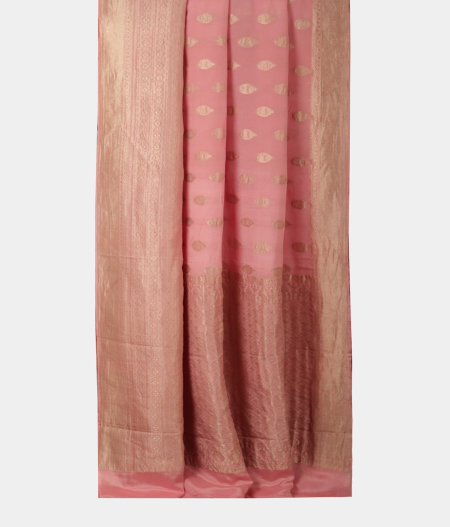 Pink Georgette Silk Saree T2192902