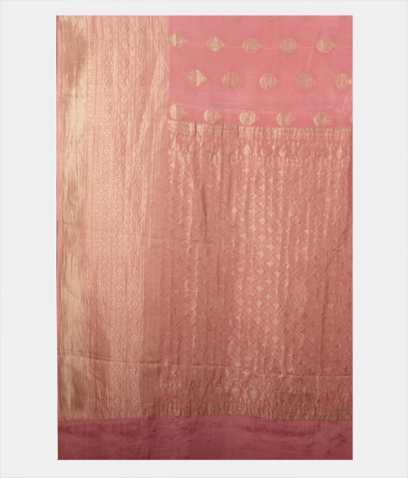 Pink Georgette Silk Saree T2192904