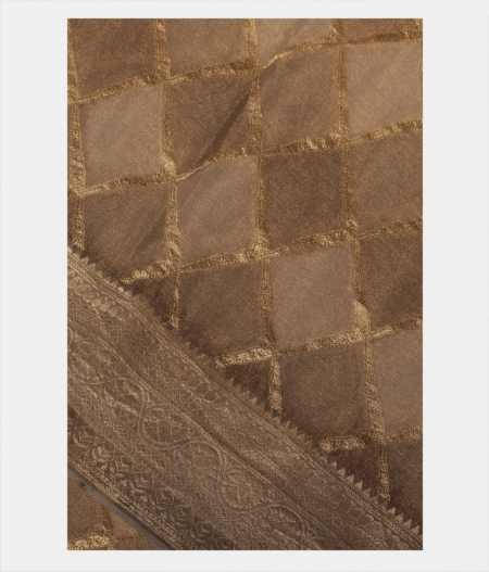 Grey Georgette Silk Saree T219297-image