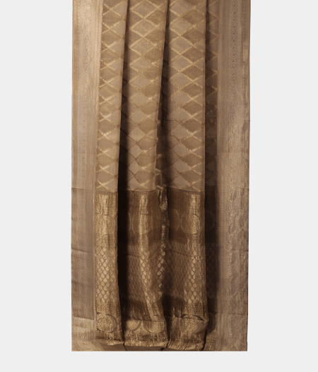 Grey Georgette Silk Saree T2192972