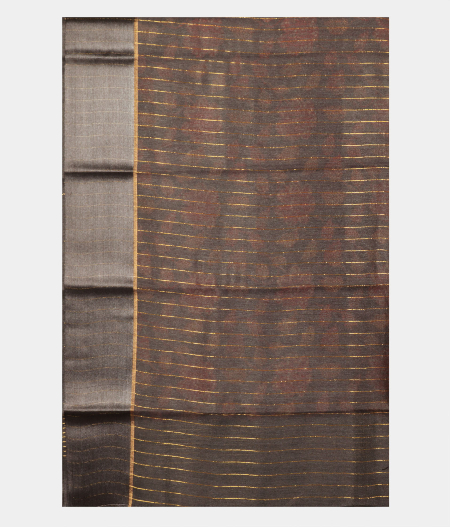 Purple Tussar Printed Saree T2165183