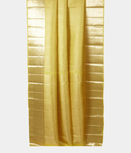 Greenish Yellow Handwoven Kanjivaram Silk Saree T2081402