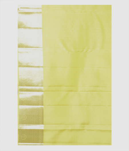 Greenish Yellow Handwoven Kanjivaram Silk Saree T2081403