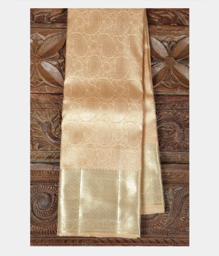 Beige Handwoven Kanjivaram Silk Saree T205353-image