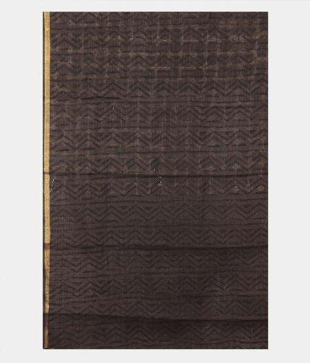 Beige Tussar Printed Saree T2185863