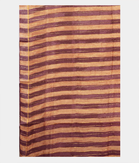 Off White Tussar Printed Saree T2165083