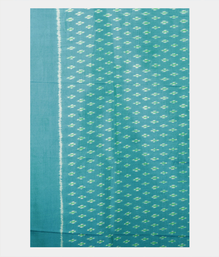 Light Blue Ikat Silk Saree T2186063