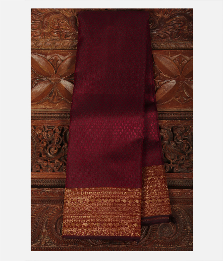 Maroon Handwoven Kanjivaram Silk Saree T217841-image