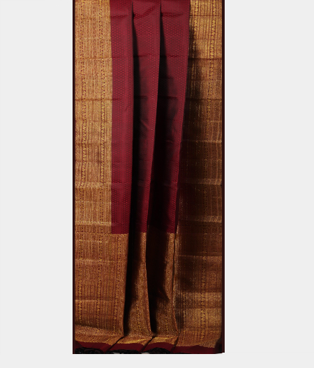 Maroon Handwoven Kanjivaram Silk Saree T2178412