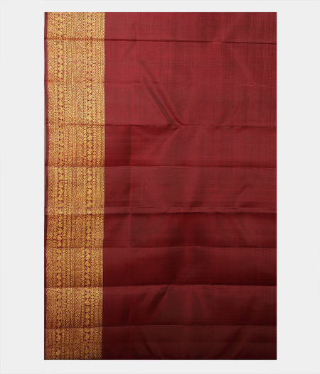 Maroon Handwoven Kanjivaram Silk Saree T2178413