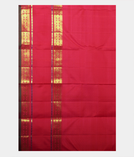 Pinkish Orange Handwoven Kanjivaram Silk Saree T2180593