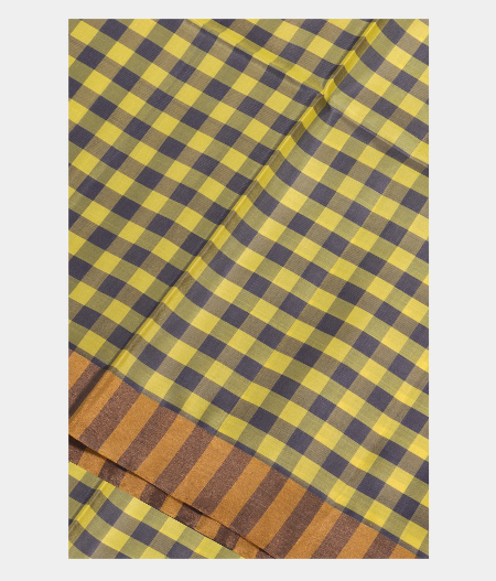 Grey & Yellow Soft Silk Saree T162647 11-image