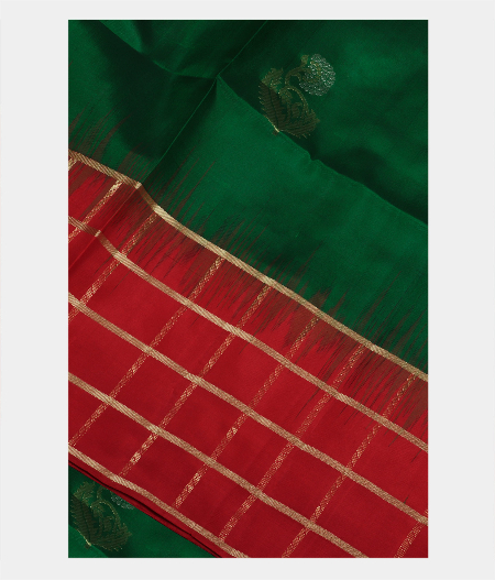 Green Soft Silk Saree T210051-image