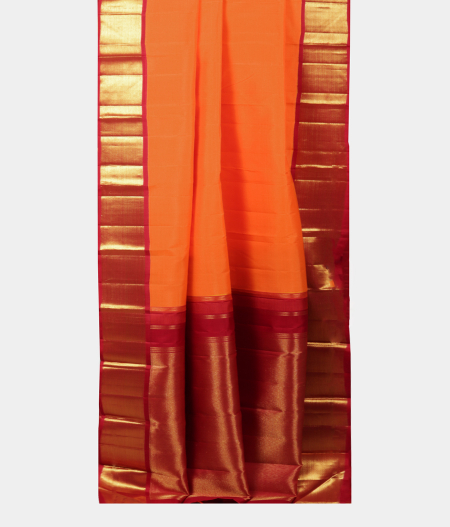 Orange Handwoven Kanjivaram Silk Saree T2195272