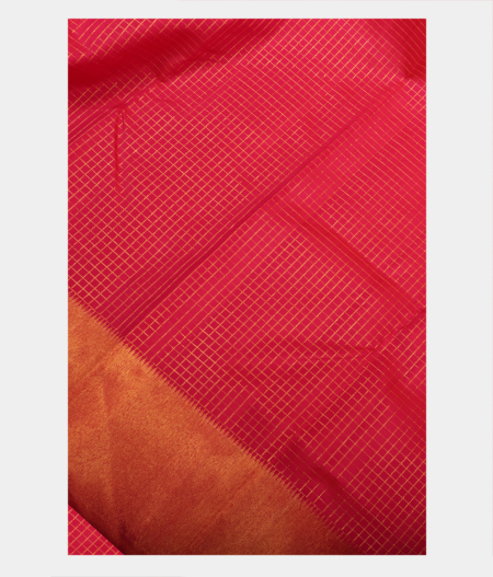 Pinkish Orange Handwoven Kanjivaram Silk Saree T218054-image
