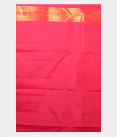 Pinkish Orange Handwoven Kanjivaram Silk Saree T2180543