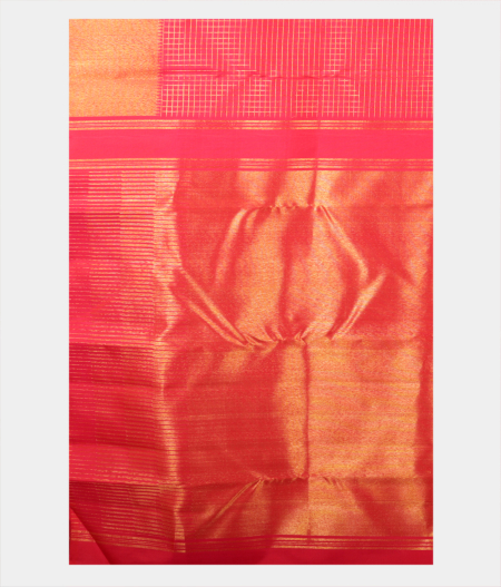 Pinkish Orange Handwoven Kanjivaram Silk Saree T2180544