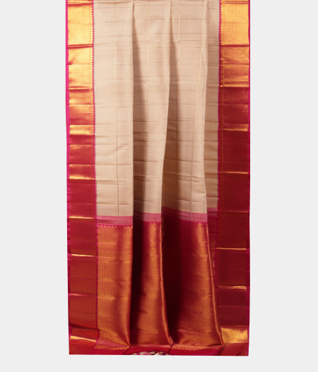 Beige Handwoven Kanjivaram Silk Saree T2196622