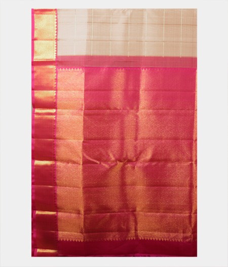 Beige Handwoven Kanjivaram Silk Saree T2196624