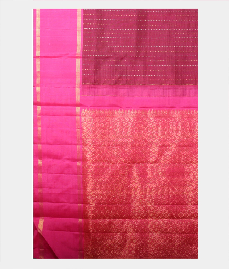 Purple Handwoven Kanjivaram Silk Saree T2180874