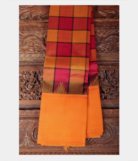 Multiccolour Handwoven Kanjivaram Silk Saree T219424-image