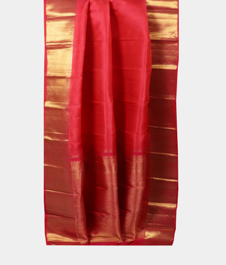 Pinkish Red Handwoven Kanjivaram Silk Saree T1927582