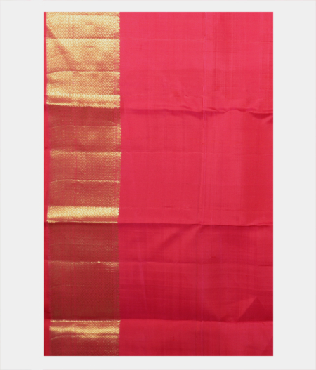 Pinkish Red Handwoven Kanjivaram Silk Saree T1927583