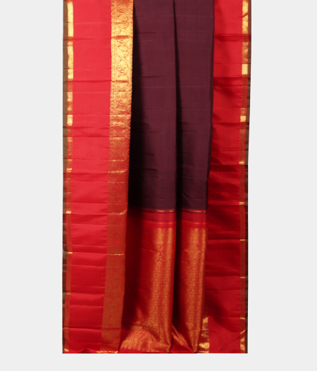 Maroon Handwoven Kanjivaram Silk Saree T2193852