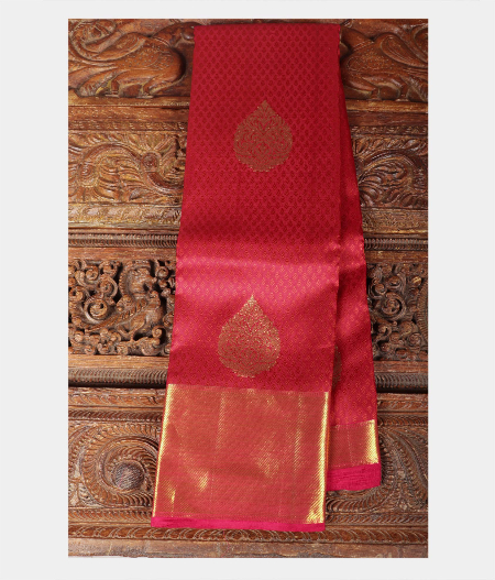 Red Handwoven Kanjivaram Silk Saree T192653-image