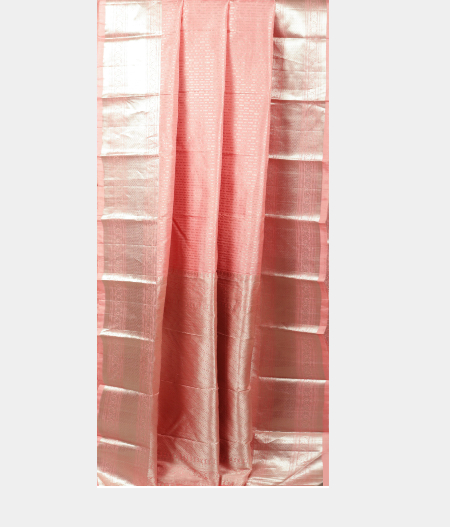 Light Peach Handwoven Kanjivaram Silk Saree T2139312