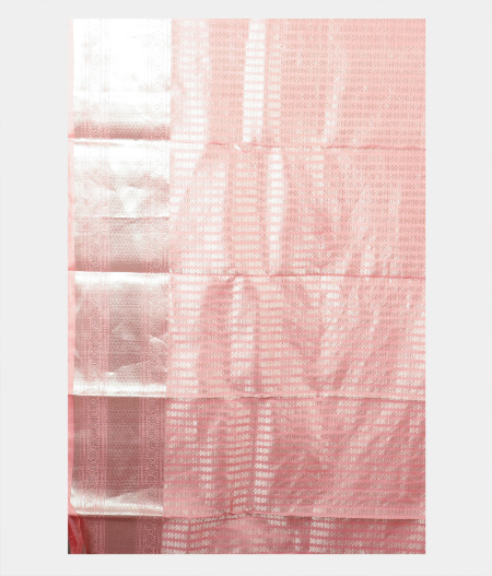 Light Peach Handwoven Kanjivaram Silk Saree T2139313