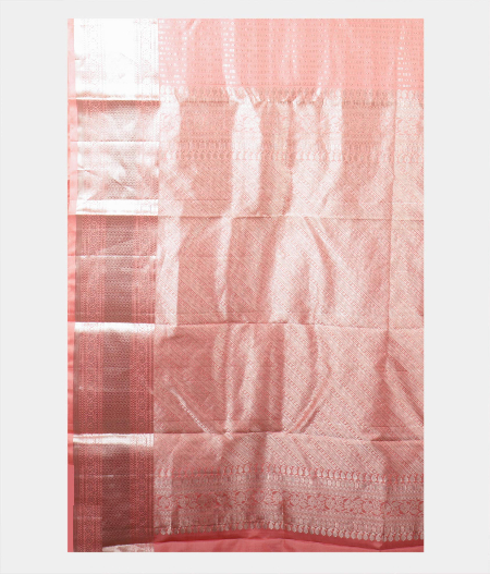 Light Peach Handwoven Kanjivaram Silk Saree T2139314
