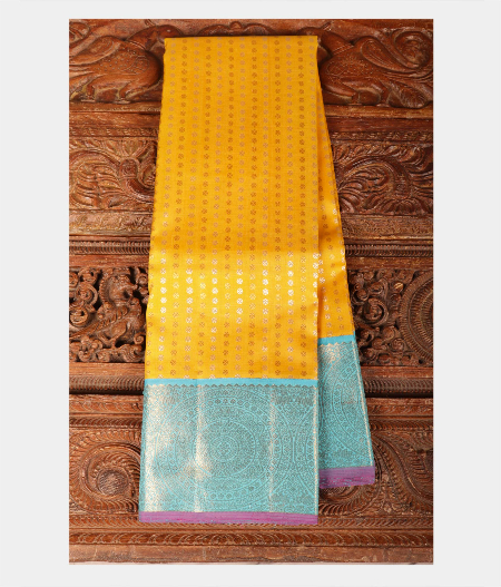 Yellow Handwoven Kanjivaram Silk Saree T146663-image
