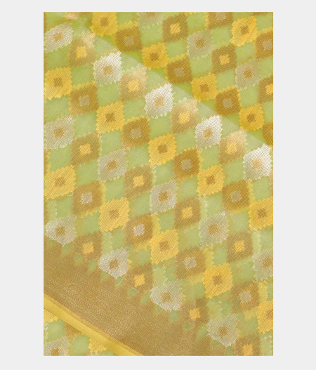 Light Green Woven Organza Saree T209519-image