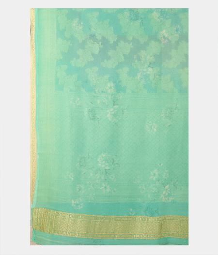 Multi Colour Georgette Silk Saree T2044573