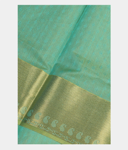 Light Blue Silk Cotton Saree NG1654-image