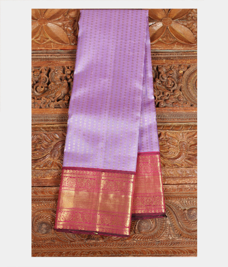 Lavender Handwoven Kanjivaram Silk Saree T218024-image