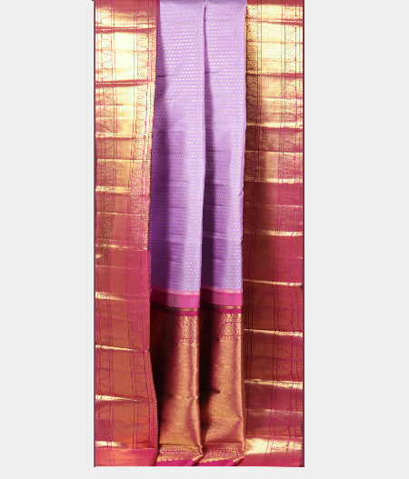 Lavender Handwoven Kanjivaram Silk Saree T2180242
