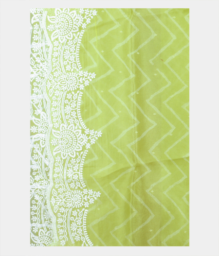 Green Kora Organza Embroidery Saree T2208713