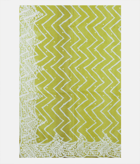 Green Kora Organza Embroidery Saree T2208714