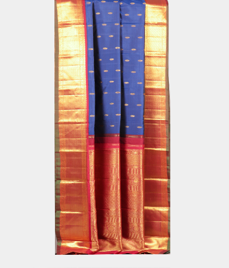Blue Handwoven Kanjivaram Silk Saree T2060982