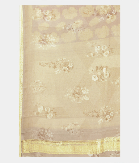 Mauve Pink Georgette Silk Saree T2044583